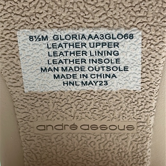 2108- André Assous Suede Ankle boots Beige Water Resistant Size 8.5 NWT - Picture 8 of 12